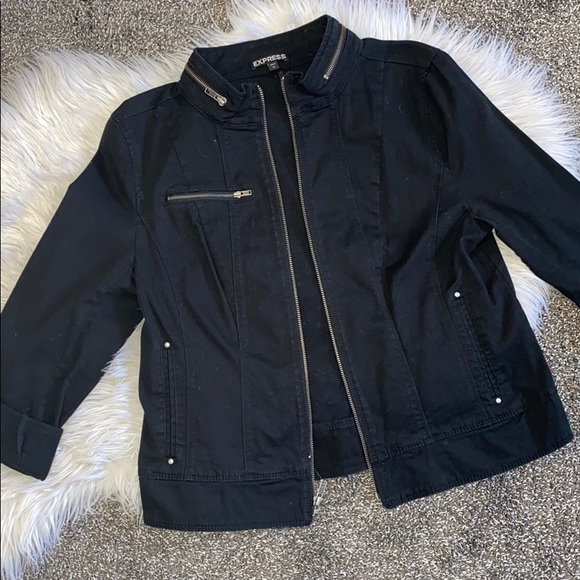 express black denim jacket